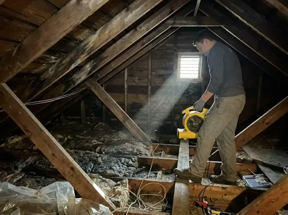 attic-water-damage-drying-proc-007 — frequently asked questions, Emergency Water Extraction & 24/7 Flood Response in Claymon…